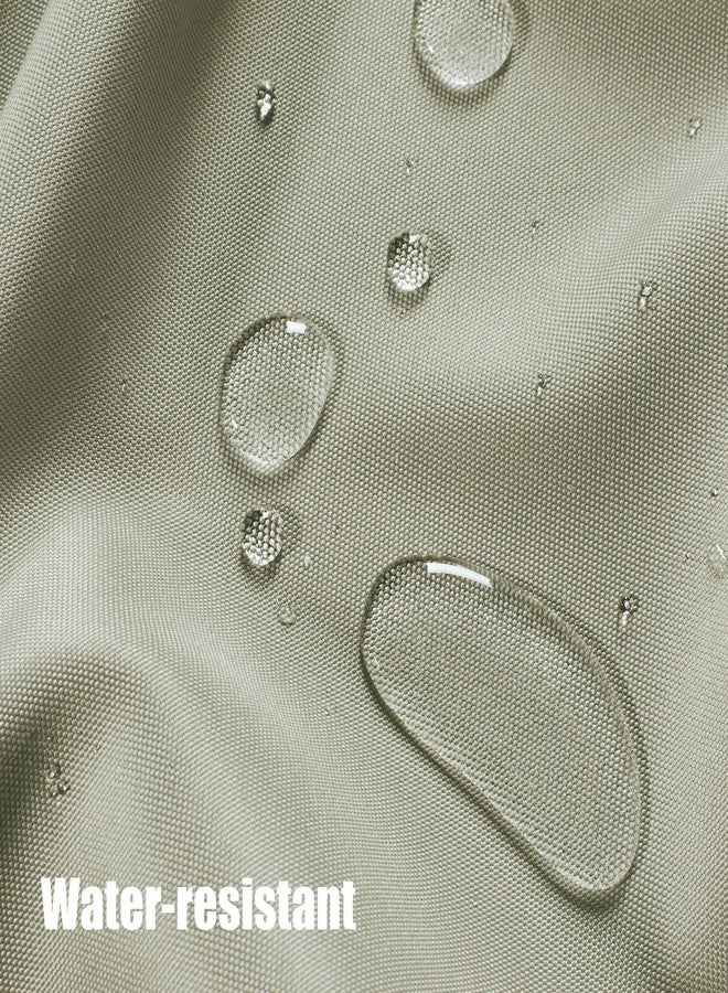 BONZER ستائر بونزر الخارجية المقاومة للماء للباحات والشرفات والبرجولات والأكواخ، توفر الخصوصية وتسمح بمرور الضوء، مزودة بحلقات معدنية، مناسبة لغرف النوم والمعيشة، لوحة واحدة، 84 بوصة عرض × 95 بوصة طول، لون بيج. - Image 3